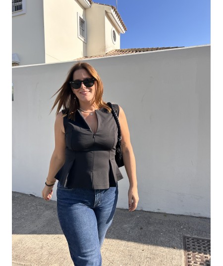 Chaleco Cristina Negro