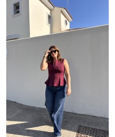 Chaleco Cristina Burdeo