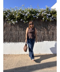 Chaleco Cristina Marrón