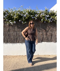 Chaleco Cristina Marrón