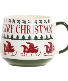 Taza Merry Christmas Verde