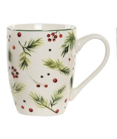 Taza navideña modelo Muérdago 2