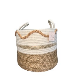 Cesta Alba de Mimbre Grande