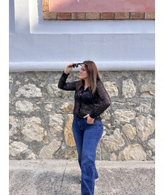 Camiseta Brillo Negro Outlet