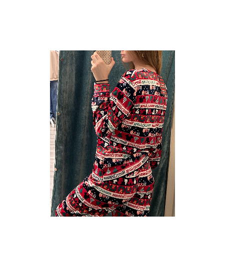 PIJAMA NAVIDEÑO MICKEY CHRISTMAS: ¡DE MUJER Y SUPER CALENTITO!