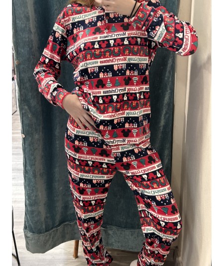 PIJAMA NAVIDEÑO MICKEY CHRISTMAS: ¡DE MUJER Y SUPER CALENTITO!