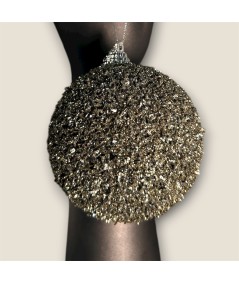 BOLA DE NAVIDAD "GLAMOUR METÁLICO"