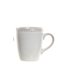 taza gres blanco