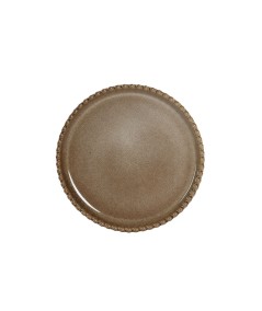 Plato gres marron