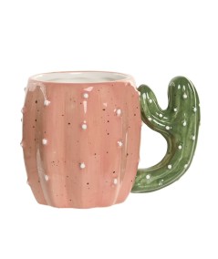 taza cactus rosa